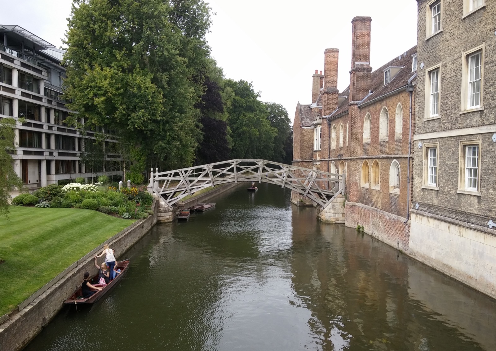 The Mathematical Bridge over the River Cam at Queens' College, Cambridge
